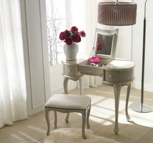 Туалетный столик это. Красивые туалетные столики с зеркалом, 40 фото