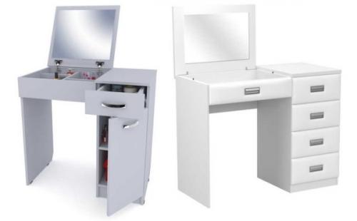 Туалетный столик с зеркалом и подсветкой. Где поставить + необычные модели для маленьких помещений