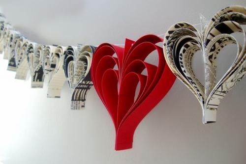 Как прикрепить бумажные веера к стене. Бумажные гирлянды