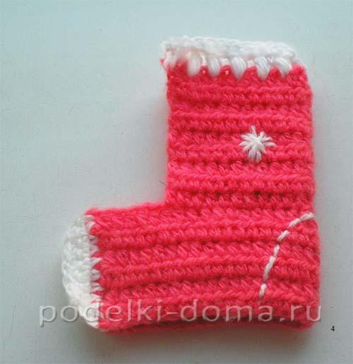 Рождественский носок своими руками. Как сшить носок для подарка 11