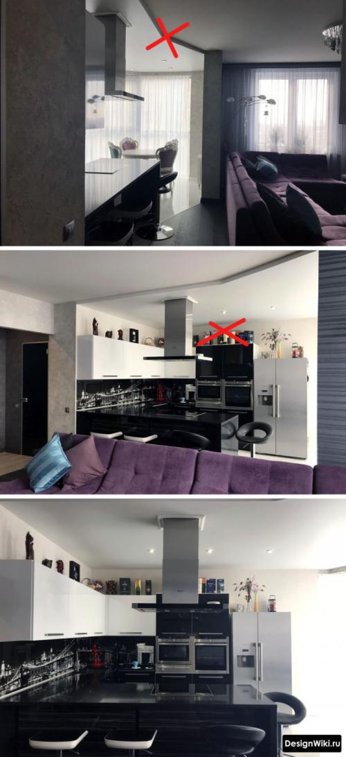 Гостиная кухня в частном доме. Модные тенденции 18