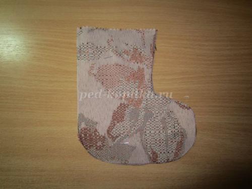 Рождественский носок своими руками. Как сшить носок для подарка 22