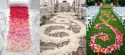 Лепестки роз на свадьбу. Как 12 способами использовать лепестки роз на свадьбе: