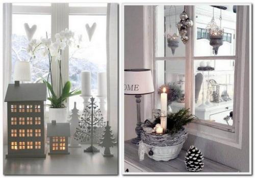 Как украсить подоконник на новый год. Украшения для подоконника своими руками