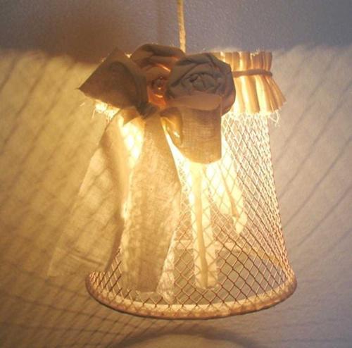 Декорируем старый торшер. Интересные идеи декора абажура своими руками