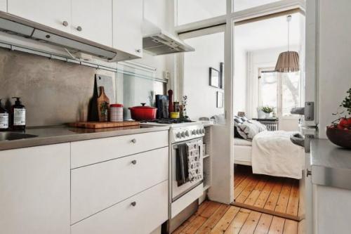 Дизайн кухни студии с перегородкой. Разделить или объединить кухню от комнаты?