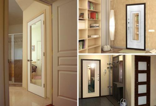 Дверь в ванную с зеркалом.  Двери с зеркалом: многообразие и разновидности