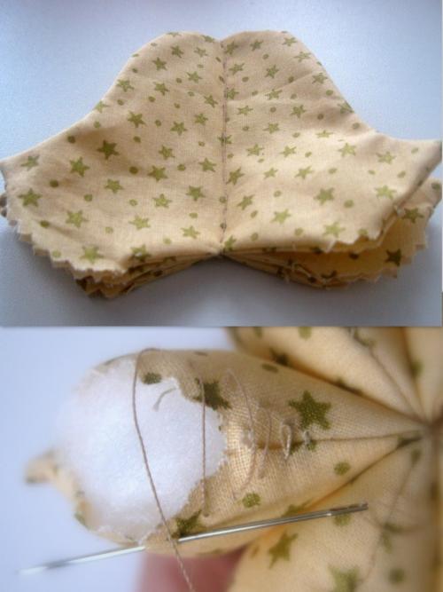 Новогодние игрушки своими руками из ткани выкройки. Елочные игрушки из ткани своими руками 04