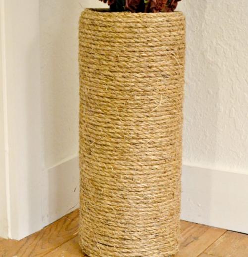 Напольная ваза своими руками из трубы. Вазы из пластиковых труб: напольная и маленькая