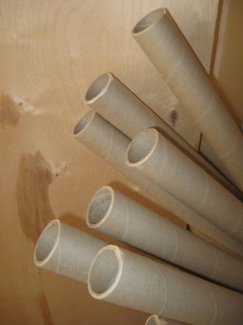 Как сделать напольную вазу своими руками из картона. Используем трубы от линолеума (картонные)