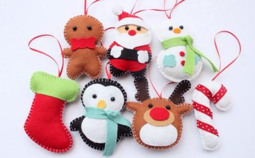 Игрушки из ткани своими руками на елку. Елочные игрушки из ткани своими руками 22