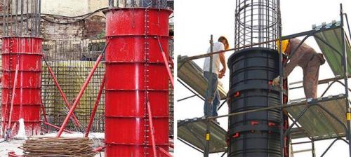 Как сделать колонны из бетона своими руками. Опалубка для колонн цилиндрической формы