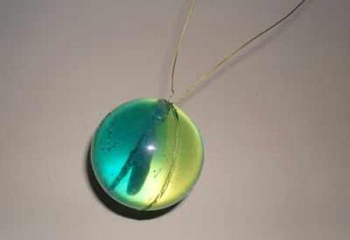 Канзаши шары на елку. Красивый шар на елку