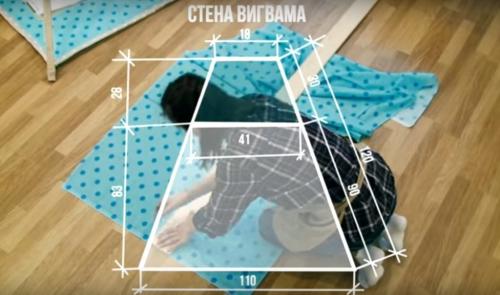 Как сделать шалаш для детей дома своими руками. Детский вигвам своими руками 19