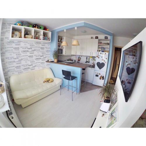 Дизайн однокомнатной квартиры для семьи с двумя детьми. Дизайн квартиры-студии для семьи с ребёнком