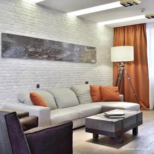 Стена под белый кирпич в прихожей.  Чем привлекательна стена из белого кирпича?