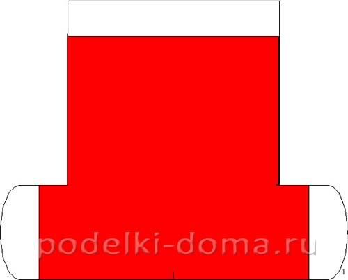 Рождественский носок своими руками. Как сшить носок для подарка 08