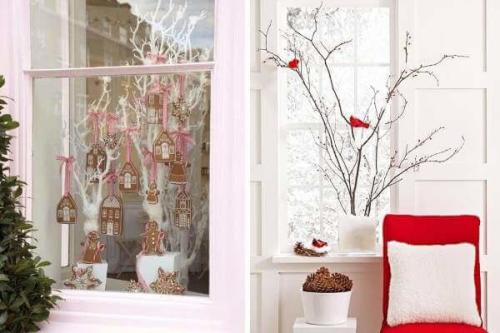 Как украсить подоконник на новый год. Украшения для подоконника своими руками