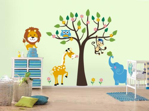 Декор на стену в детскую комнату. Стены в детской комнате