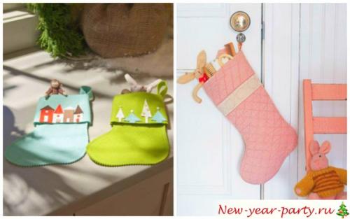Новогодний сапожок из ткани своими руками. Как сделать Новогодний (Рождественский) сапожок для Санты?