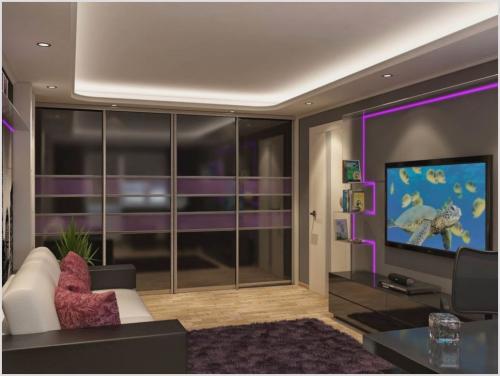 Шкаф купе в интерьере гостиной. Особенности современного шкафа-купе в зале 05 Шкаф купе в интерьере гостиной. Особенности современного шкафа-купе в зале 05