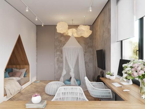 Освещение в комнате подростка. Дизайн комнаты для девочки подростка: цветовые гаммы, стили, полезные советы