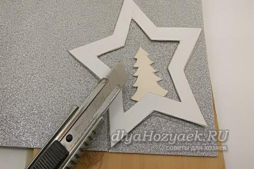 Игрушки из ткани новогодние. «Звезда» из фоамирана для елочки: легкий мастер класс + шаблон