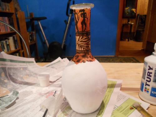 Ваза из стеклянной бутылки декупаж. Декупаж вазы — мастер-класс украшения и варианты создания стильной вазы своими руками (85 фото)