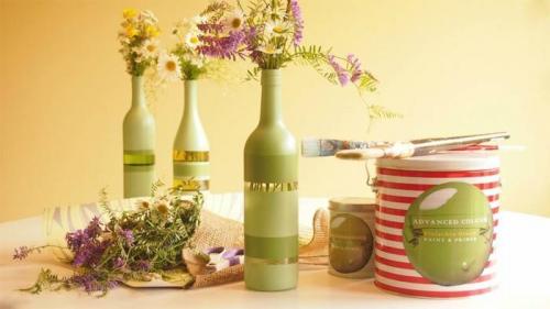 Из бутылки красивая ваза. Как сделать вазу из стеклянной бутылки