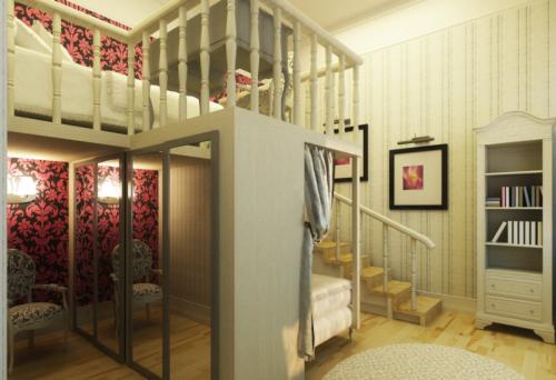 Проекты двухуровневых квартир. Специфика организации пространства в квартире на 2 этажа 20