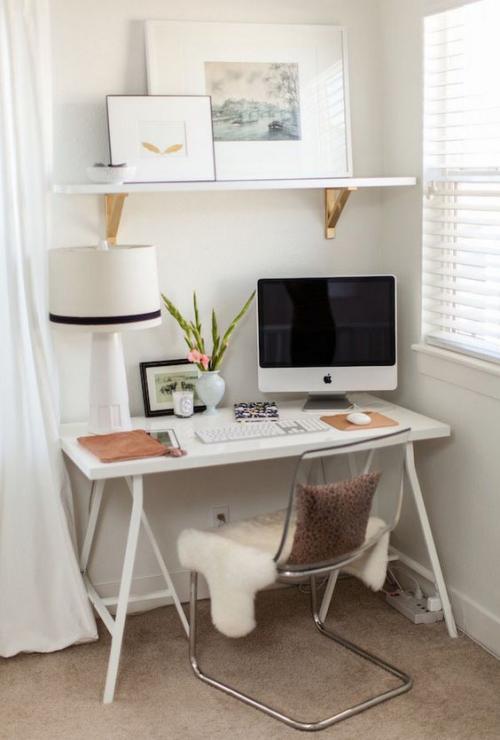 Интерьер маленького кабинета. Компактный мини-кабинет дома: идеи для маленьких квартир