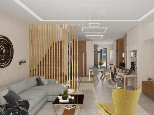 Большие двухэтажные квартиры. Дизайнерское оформление