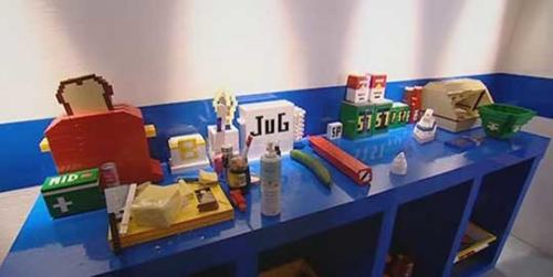 Лего в интерьере квартиры. Дом сделанный полностью из кирпичиков Лего