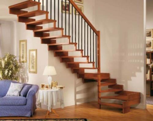 Лестница в 2 х уровневой квартире. Выбор лестницы для двухэтажных квартир – конструкции, материалы, интересные идеи