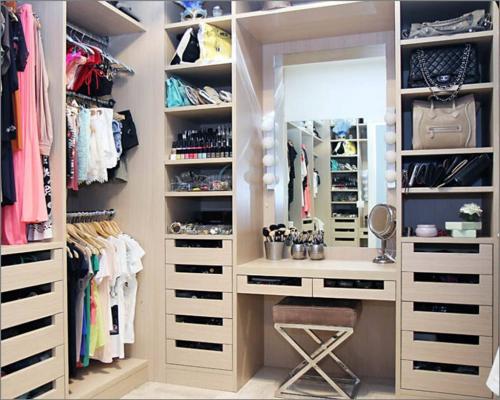 Идеи гардеробной комнаты. Дизайн интерьера гардеробной в просторной квартире