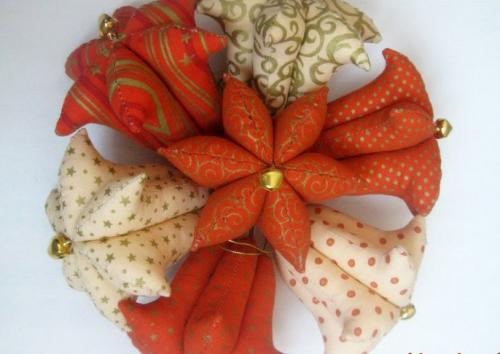 Новогодние игрушки из ткани своими руками выкройки. Елочные игрушки из ткани своими руками 02