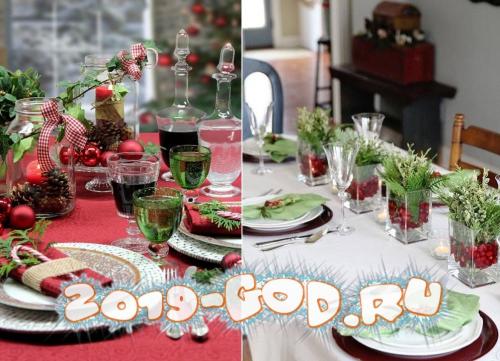 Сервировка стола на Новый год 2019. Правила сервировки новогоднего стола 2019 года