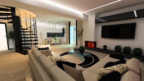 Двухэтажная квартира, как называется. Дизайнерское оформление