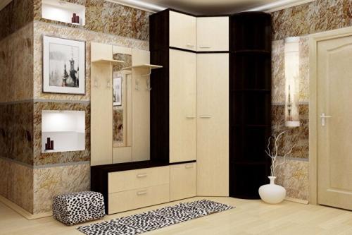 Панели из обоев в коридоре. №1. Краска 07