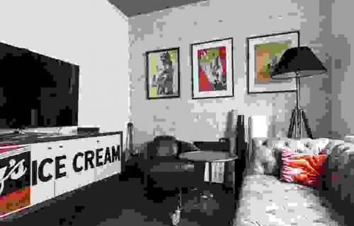 Интерьер с белым кирпичом.  Чем привлекательна стена из белого кирпича? 16