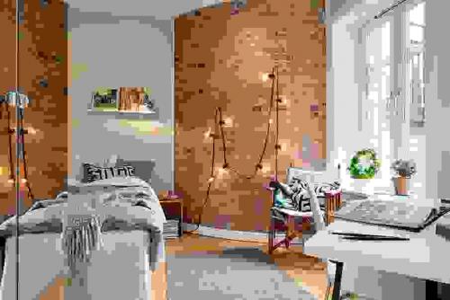 Интерьер с белым кирпичом.  Чем привлекательна стена из белого кирпича? 24