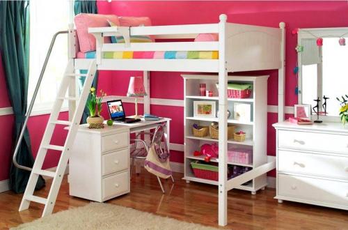 Кровать чердак для подростка. Особенности выбора кровати-чердака для девочки с рабочей зоной