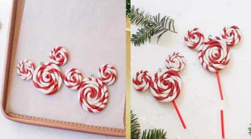 Новогодние игрушки на елку из ткани своими руками. Новогодняя игрушка Микки Маус к году 2020 своими руками