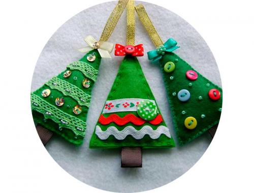 Новогодние игрушки из фетра. Выкройки красивых игрушек из фетра на Новый год 2020