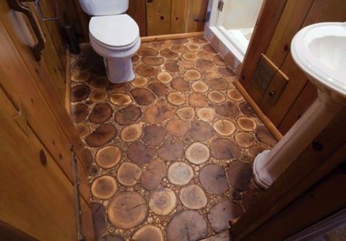 Пол из спила дерева своими руками. Как дрова превратить в конфетку? Делаем из спилов удивительный пол