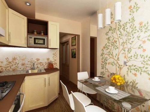 Дизайн кухни 9 кв метров с холодильником. Отделочные материалы для дизайна кухни 9 кв. метров