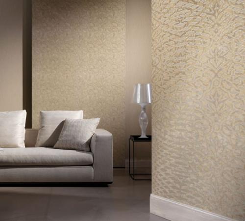 Обои с фольгой. Металлизированные обои — 35 фото в интерьере