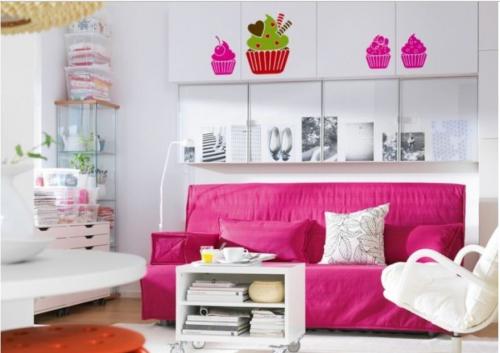 Малиновый цвет в интерьере. Малиновый цвет 06