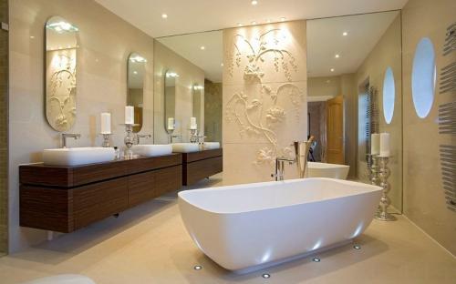 Роскошная ванная комната дизайн. Дизайнерские решения, позволяющие превратить обычную ванную комнату в роскошную