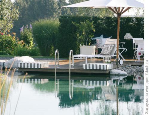 Дизайн дачного участка с бассейном. Новый тренд в садовом дизайне — ландшафтные бассейны